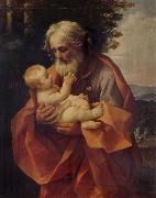 Guido Reni St Joseph with the Infant Christ oil painting